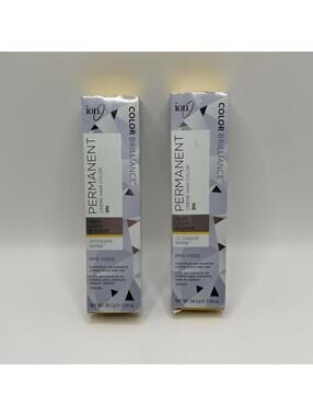 Lot of 2 boxes Ion Permanent Creme Hair Color, 9N Very Light Blonde / NIB!
